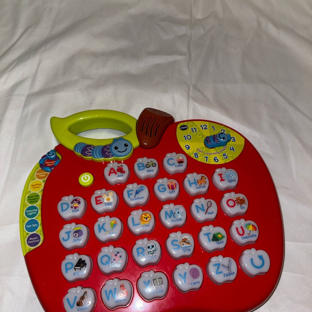 Vibrant Red Apple Educational Toy